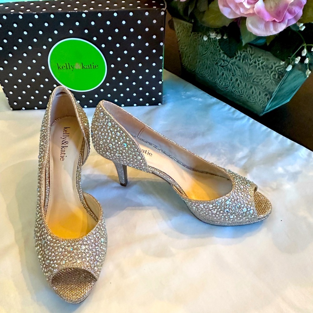 Kelly and Katie Rhinestone Dress Heels